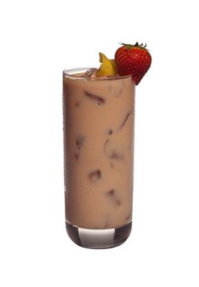  Try this rich and creamy coffee drink that's filled with strawberry goodness