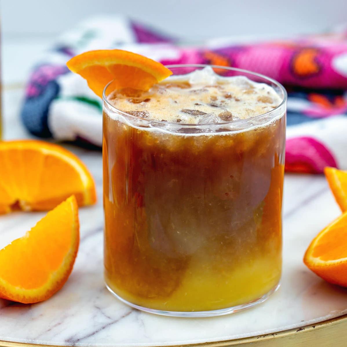  Wake up your taste buds with a zesty cup of orange coffee!