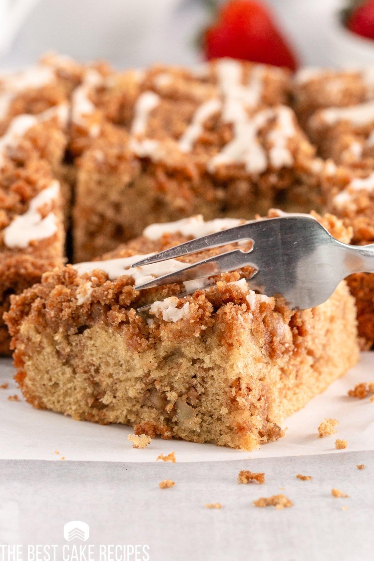  Who needs a plain coffee cake when you can have one loaded with chocolate and graham cracker goodness?