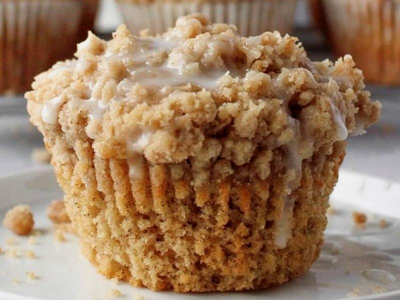  With a buttery crumb topping and a moist cake-like interior, these muffins check all the boxes.