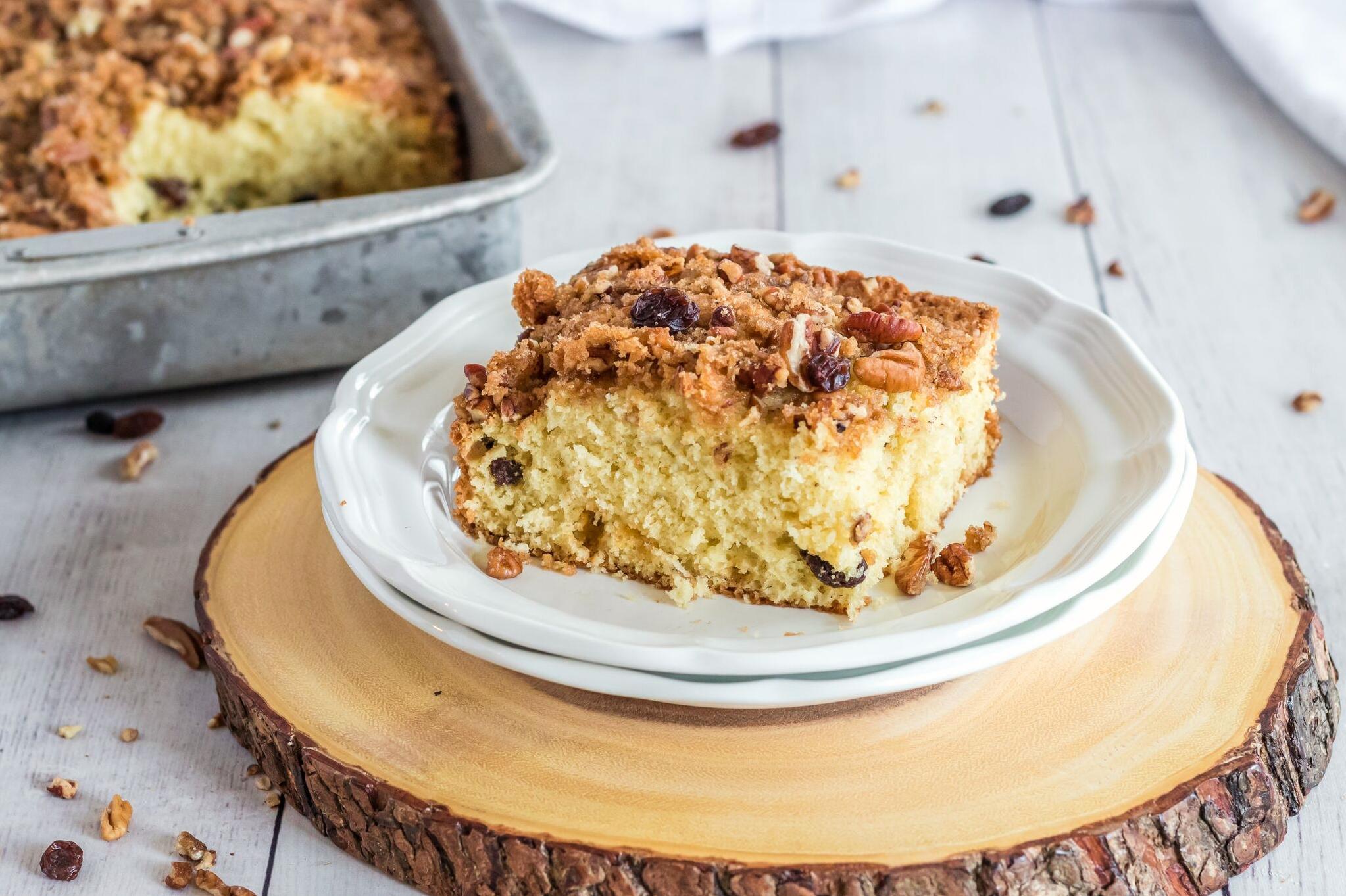  With its nutty flavor and creamy texture, this coffee cake is a surefire crowd-pleaser