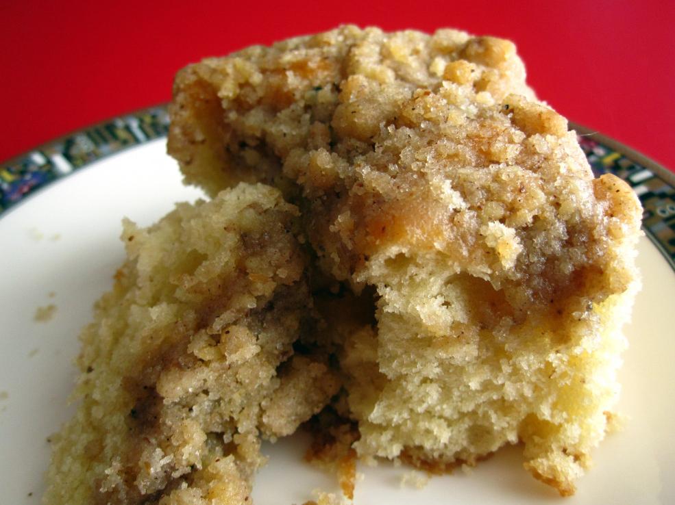  With its rich flavors and cinnamon streusel, this cake is not your average coffee cake.