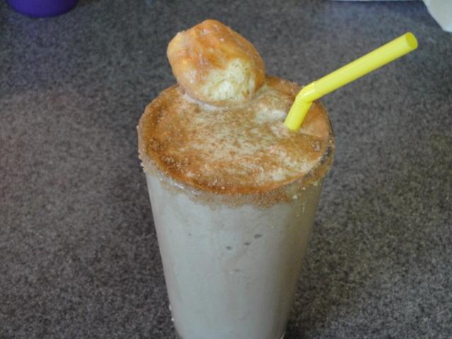 You can never go wrong with coffee and donuts! Why not combine them into one delicious milkshake?