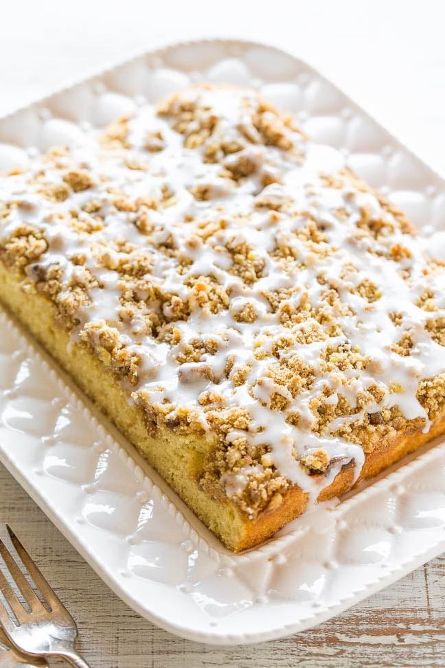  You could make a regular coffee cake, but why settle when this buttery crumb one is an option?