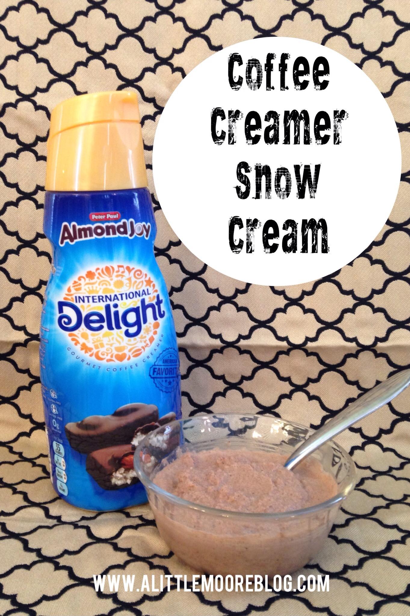  You don't need to leave your house to enjoy the snow, whip up this snow cream instead!