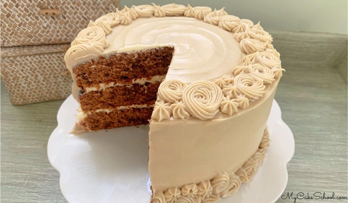 You won't be able to resist the temptation of a slice of this mocha latte chip cake.