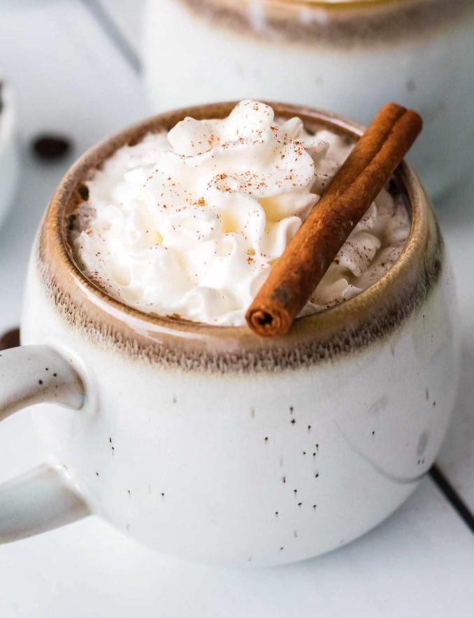  Your coffee just got a fall-flavored upgrade thanks to this cinnamon maple recipe.